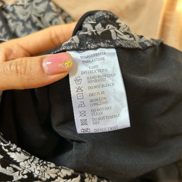 Like New Motel Rocks Kazela Bodycon Mini Dress In Brocade Grey Flock - Picture 7 of 7